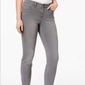 Loft Ann Taylor Modern Skinny Stretch Jeans- gray